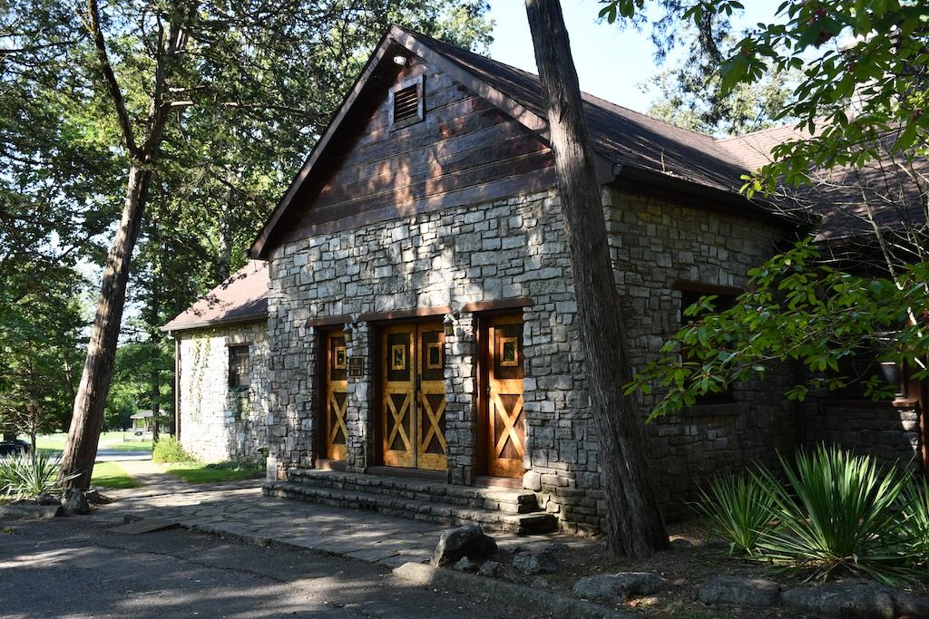 Building at Cedars of Lebanon State Park in Lebanon Tennessee.